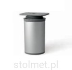 noga meblowa okrągła fi 40 H-60mm aluminium z regulacją