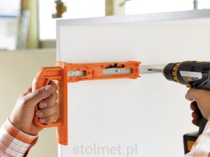 BLUM szablon pistolet do montażu prowadnic - prosta obsługa